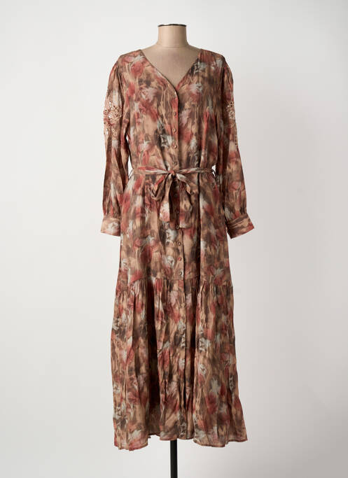 Rochie lungă roz MEISÏE femeie