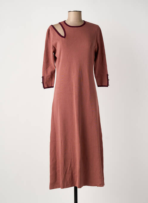 Rochie lungă roz MEISÏE femeie