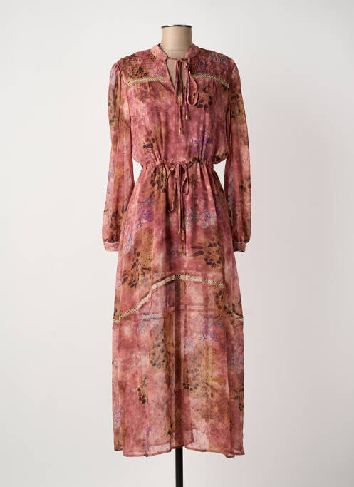 Rochie lungă roz MEISÏE femeie