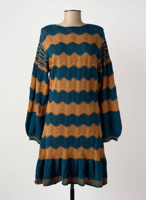 Rochie pulover albastru MEISÏE femeie