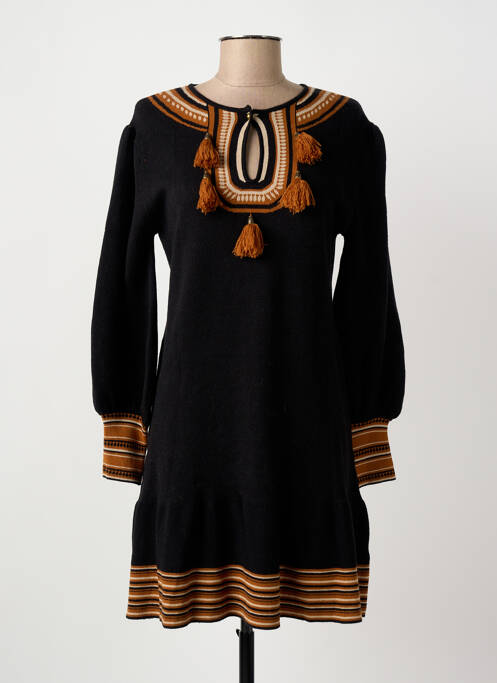 Rochie scurtă mâneci lungi mâneci lungi negru MEISÏE femme