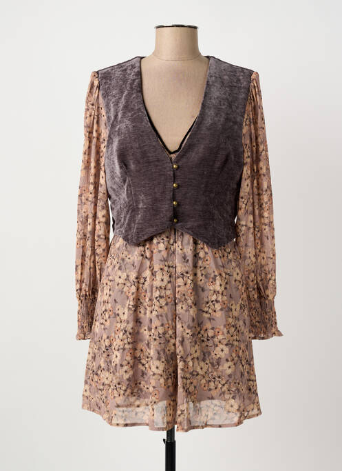 Rochie scurtă gri MEISÏE femeie