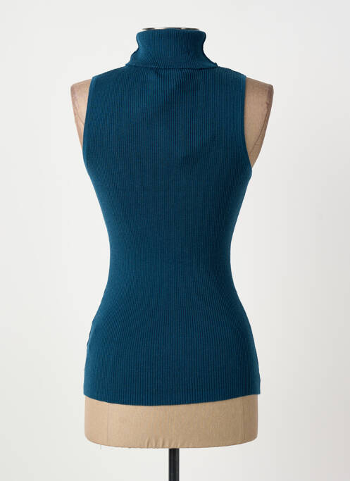 Pulover cu guler înalt albastru ARTLOVE femeie