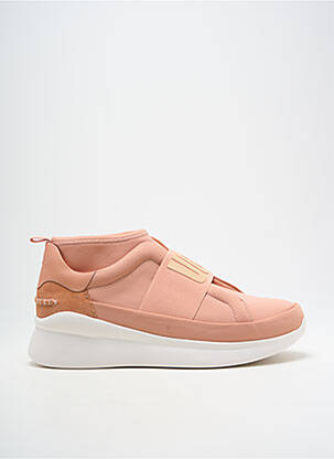 Adidași vârf rotund toc de 4 la 6 cm roz UGG femeie