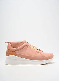 Adidași vârf rotund toc de 4 la 6 cm roz UGG femme
