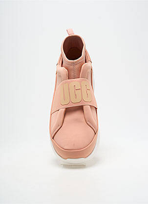 Adidași vârf rotund toc de 4 la 6 cm roz UGG femeie