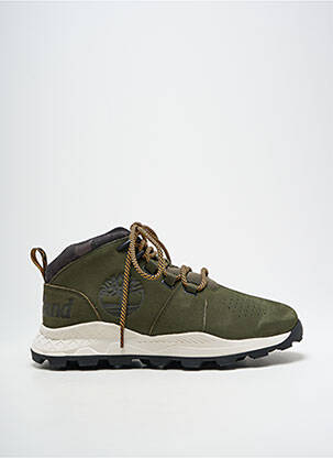 Adidași inserții toc platformă verde TIMBERLAND bărbat