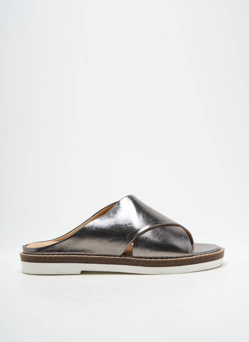 Mulete/Saboți argintiu ELUE PAR NOUS femeie