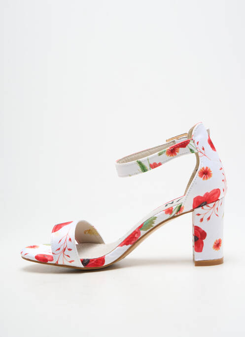 Sandale/Pantofi decupați alb ELUE PAR NOUS femeie