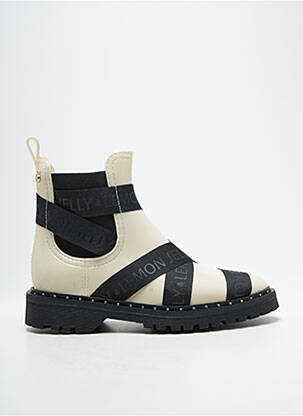 Botine/ghete material neted toc plat până la 3 cm bej LEMON JELLY femeie