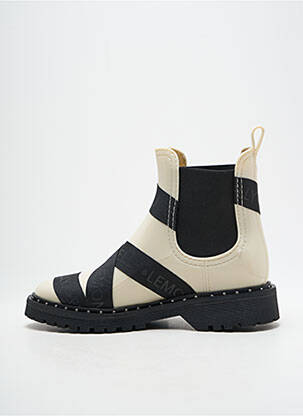 Botine/ghete material neted toc plat până la 3 cm bej LEMON JELLY femeie