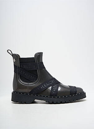 Botine/ghete material neted toc plat până la 3 cm gri LEMON JELLY femeie