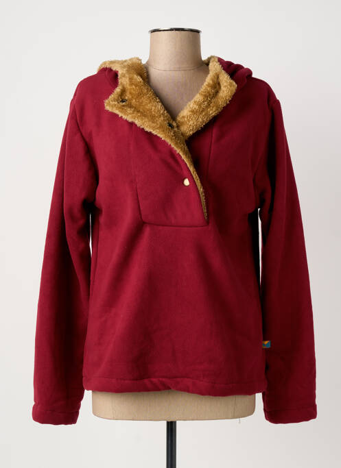 Hanorac cu glugă roșu KALI YOG femeie