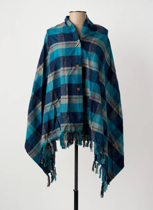 Poncho albastru MOUSQUETON femeie
