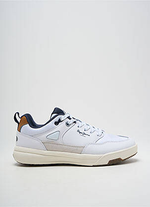 Adidași vârf rotund vârf rotund alb PEPE JEANS bărbat