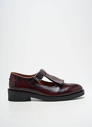 Mocasini material neted toc plat până la 3 cm violet CIRAGE femeie