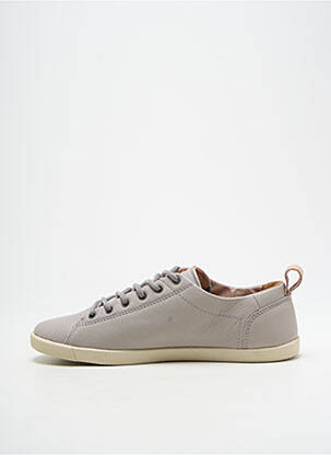 Adidași vârf rotund toc plat până la 3 cm gri PALLADIUM femeie