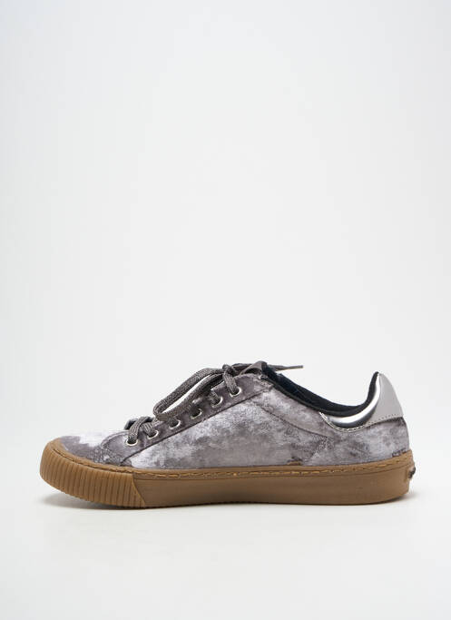 Adidași branț detașabil toc plat până la 3 cm argintiu VICTORIA femme