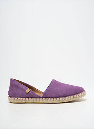 Espadrile nubuc toc plat până la 3 cm violet VERBENAS femeie