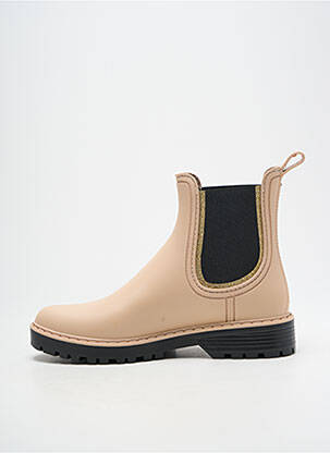 Botine/ghete material neted toc plat până la 3 cm bej VERBENAS femeie