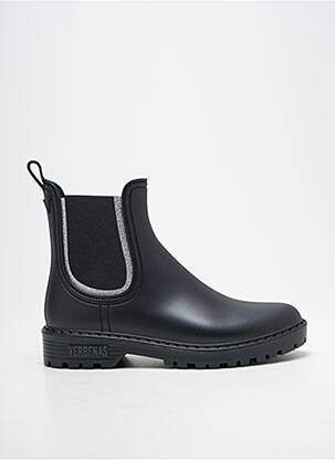 Botine/ghete material neted toc plat până la 3 cm negru VERBENAS femeie