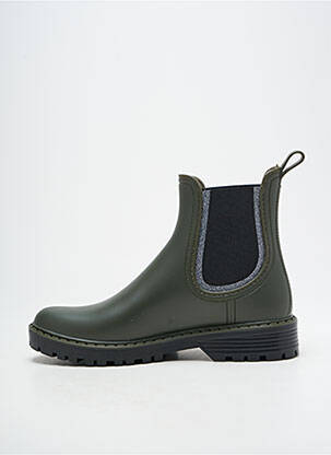 Botine/ghete material neted toc plat până la 3 cm verde VERBENAS femeie