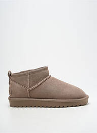 Botine/ghete umplută toc plat până la 3 cm bej COLORS OF CALIFORNIA femme