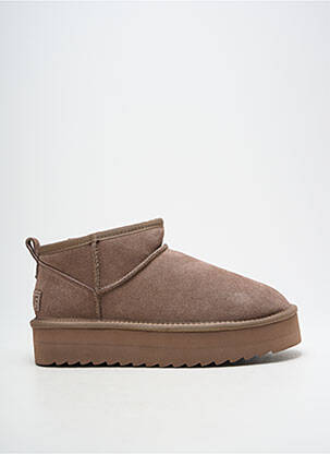 Botine/ghete umplută toc de 4 la 6 cm bej COLORS OF CALIFORNIA femeie