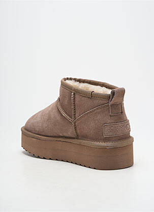 Botine/ghete umplută toc de 4 la 6 cm bej COLORS OF CALIFORNIA femeie