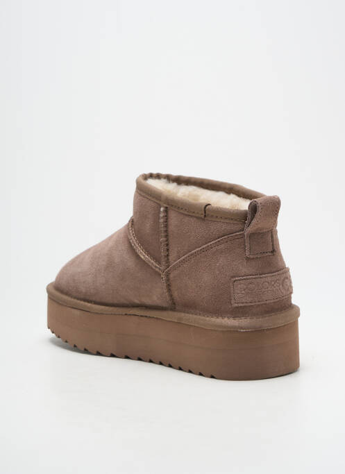 Botine/Ghete bej COLORS OF CALIFORNIA femeie