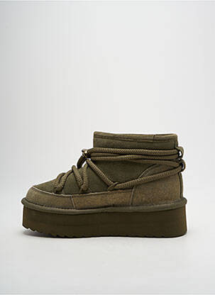 Botine/ghete umplută toc de 4 la 6 cm verde COLORS OF CALIFORNIA femeie