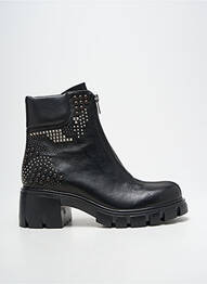 Botine/ghete material neted toc de 4 la 6 cm negru FRU.IT femme