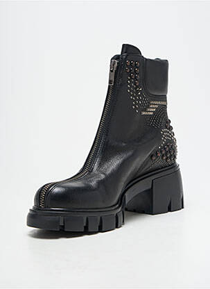 Botine/ghete material neted toc de 4 la 6 cm negru FRU.IT femeie