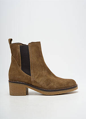 Botine/ghete nubuc toc de 4 la 6 cm maro PATRICIA MILLER femeie
