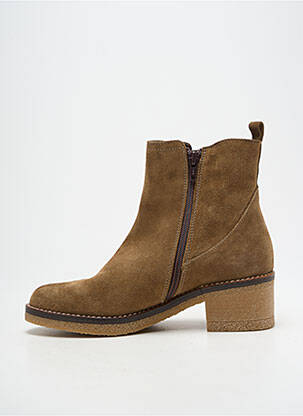 Botine/ghete nubuc toc de 4 la 6 cm maro PATRICIA MILLER femeie