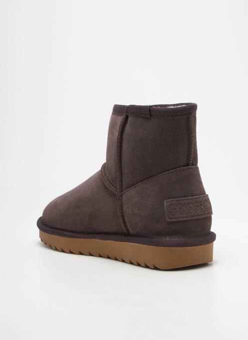 Botine/Ghete maro închis COLORS OF CALIFORNIA femeie