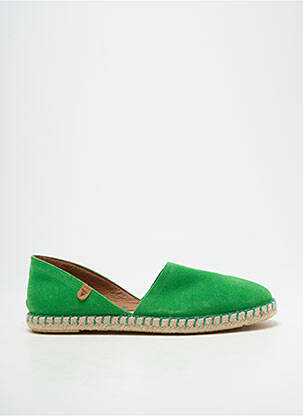 Espadrile vârf rotund toc plat până la 3 cm verde VERBENAS femeie