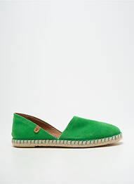 Espadrile vârf rotund toc plat până la 3 cm verde VERBENAS femeie