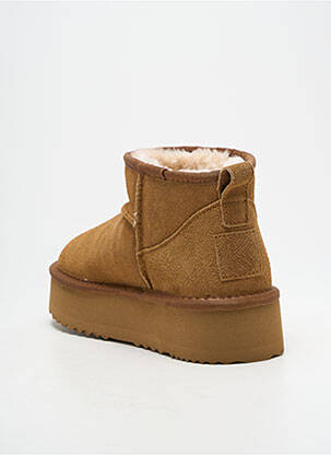 Botine/ghete umplută toc de 4 la 6 cm maro KELARA femeie