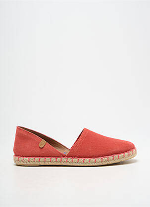 Espadrile nubuc toc plat până la 3 cm roz VERBENAS femeie