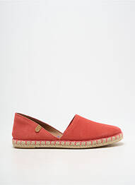 Espadrile nubuc toc plat până la 3 cm roz VERBENAS femeie