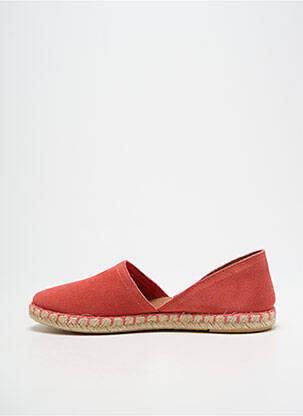 Espadrile nubuc toc plat până la 3 cm roz VERBENAS femeie