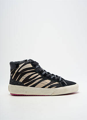 Adidași țesătură țesătură cu sclipici toc plat până la 3 cm negru SHELTER femeie