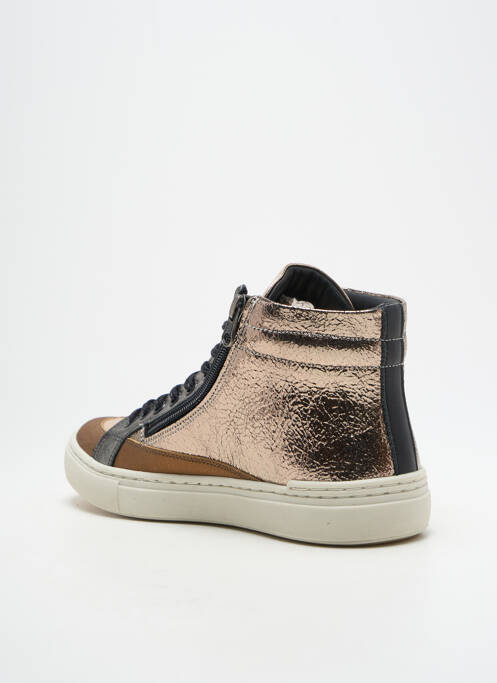 Adidași material neted toc plat până la 3 cm auriu SHELTER femme