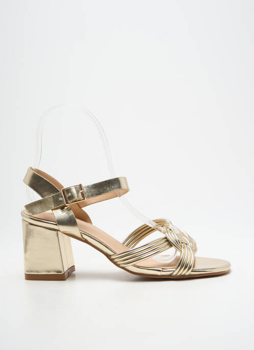 Sandale/Pantofi decupați auriu ELUE PAR NOUS femeie