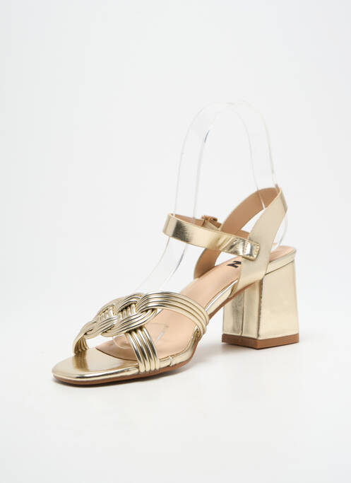Sandale/Pantofi decupați auriu ELUE PAR NOUS femeie
