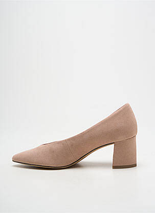 Pantofi cu toc toc pătrat toc de 4 la 6 cm bej MARCO TOZZI femeie