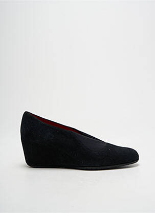 Pantofi cu toc nubuc toc de 4 la 6 cm negru XAVIER femeie