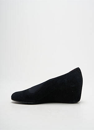 Pantofi cu toc nubuc toc de 4 la 6 cm negru XAVIER femeie