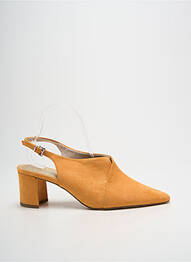 Sandale/pantofi decupați toc pătrat toc de 4 la 6 cm portocaliu MARCO TOZZI femme